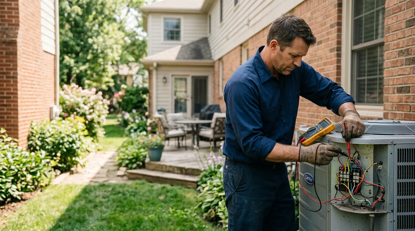 HVAC technician working near South Hackensack, NJ